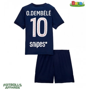 Paris Saint-Germain Ousmane Dembele #10 Hemmaställ Barn 2025-26 Kortärmad (+ Korta byxor)